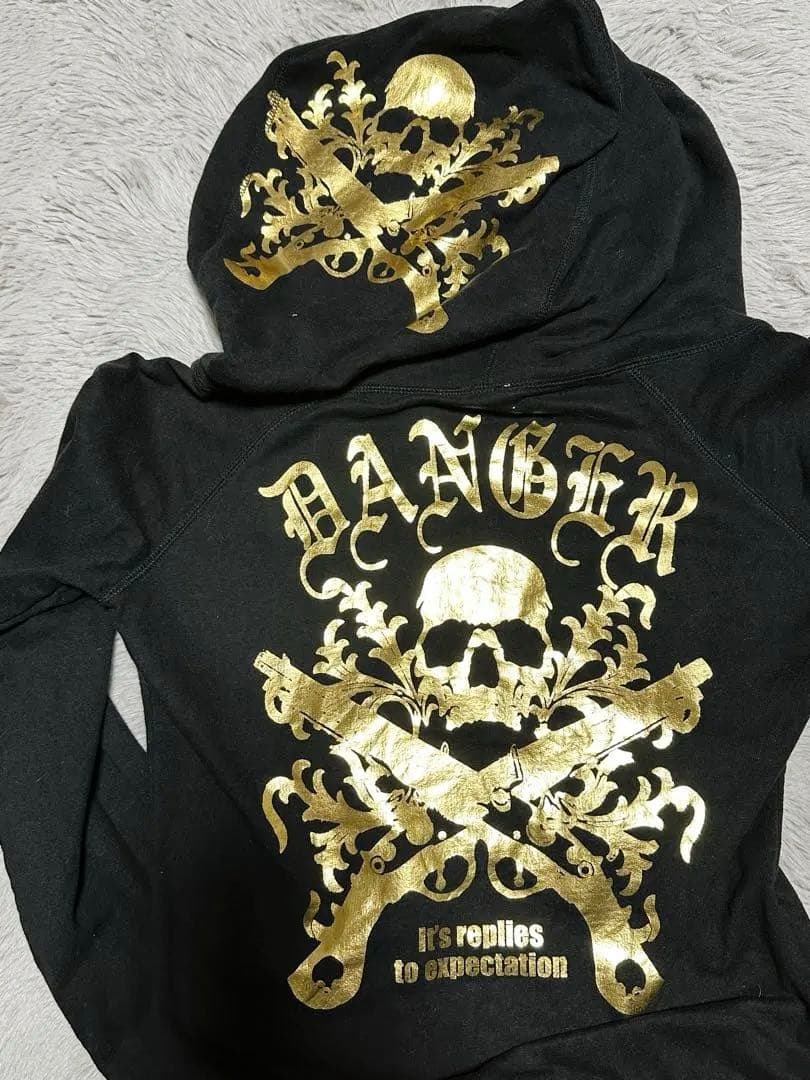 d.i.a. ゴールドロゴ パーカー　スカル ドクロ　GAL