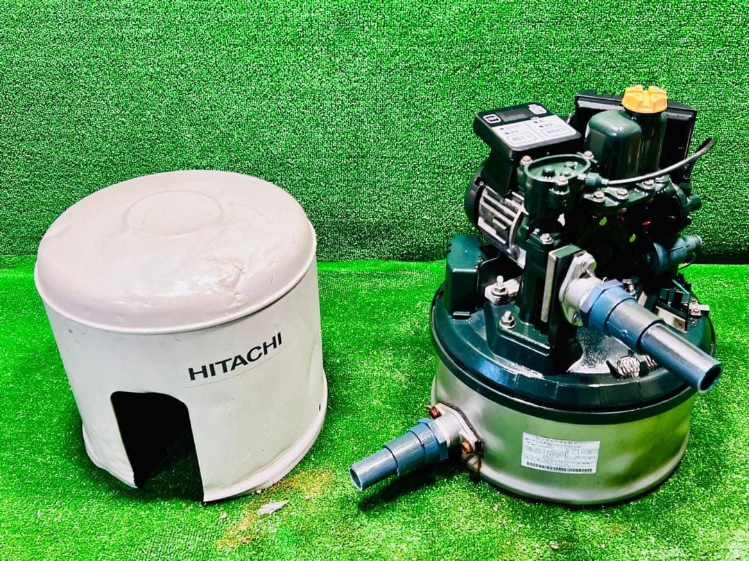HITACHI 浅井戸用ポンプWT-P200W形動作確認済み.モーター少し音出る