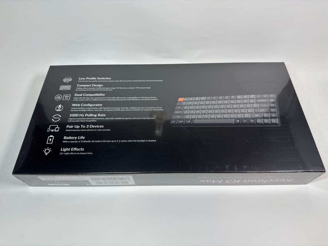 Keychron K3 Max RGBライト ホットスワップ対応 US配列