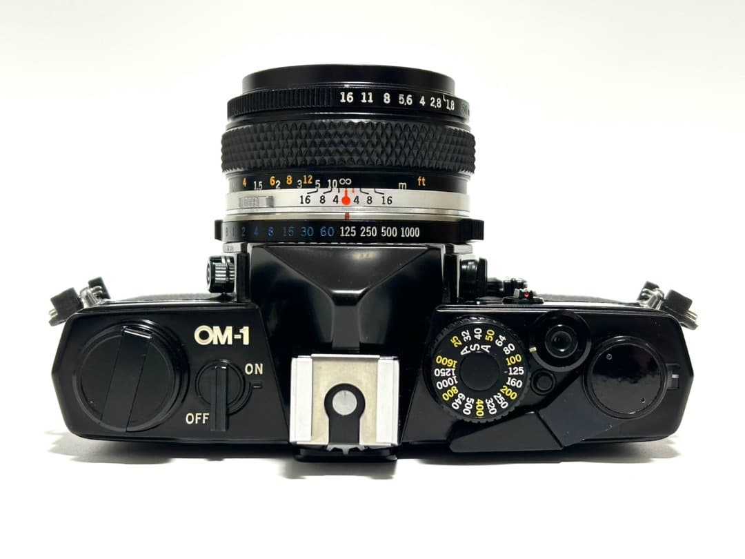 完全動作(ストロボ以外)＆良品☆OLYMPUS OM-1 + 50mm F1.8