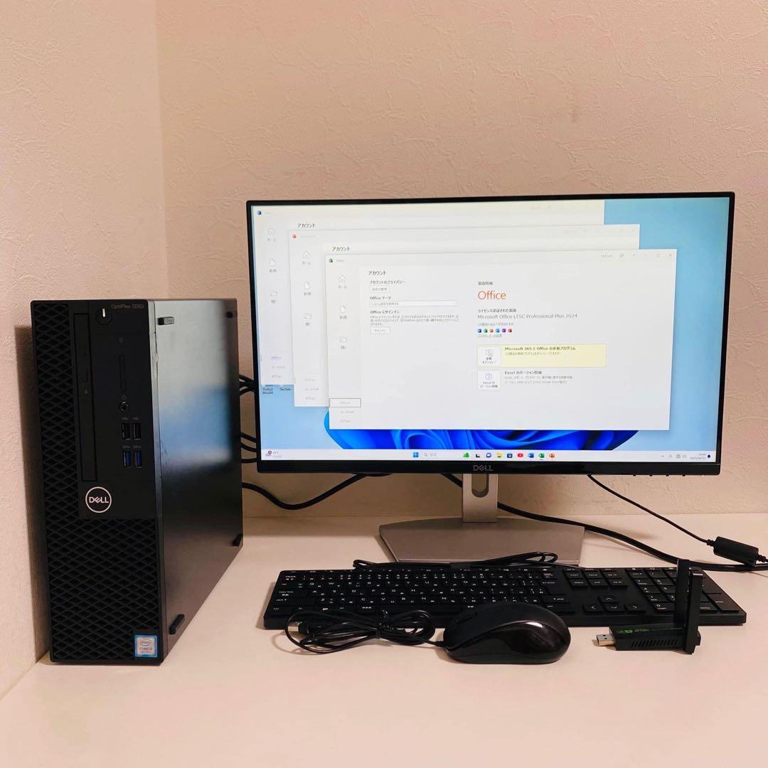 Y583 Dellデスクトップi5 SSD高速Windows11オフィス2024