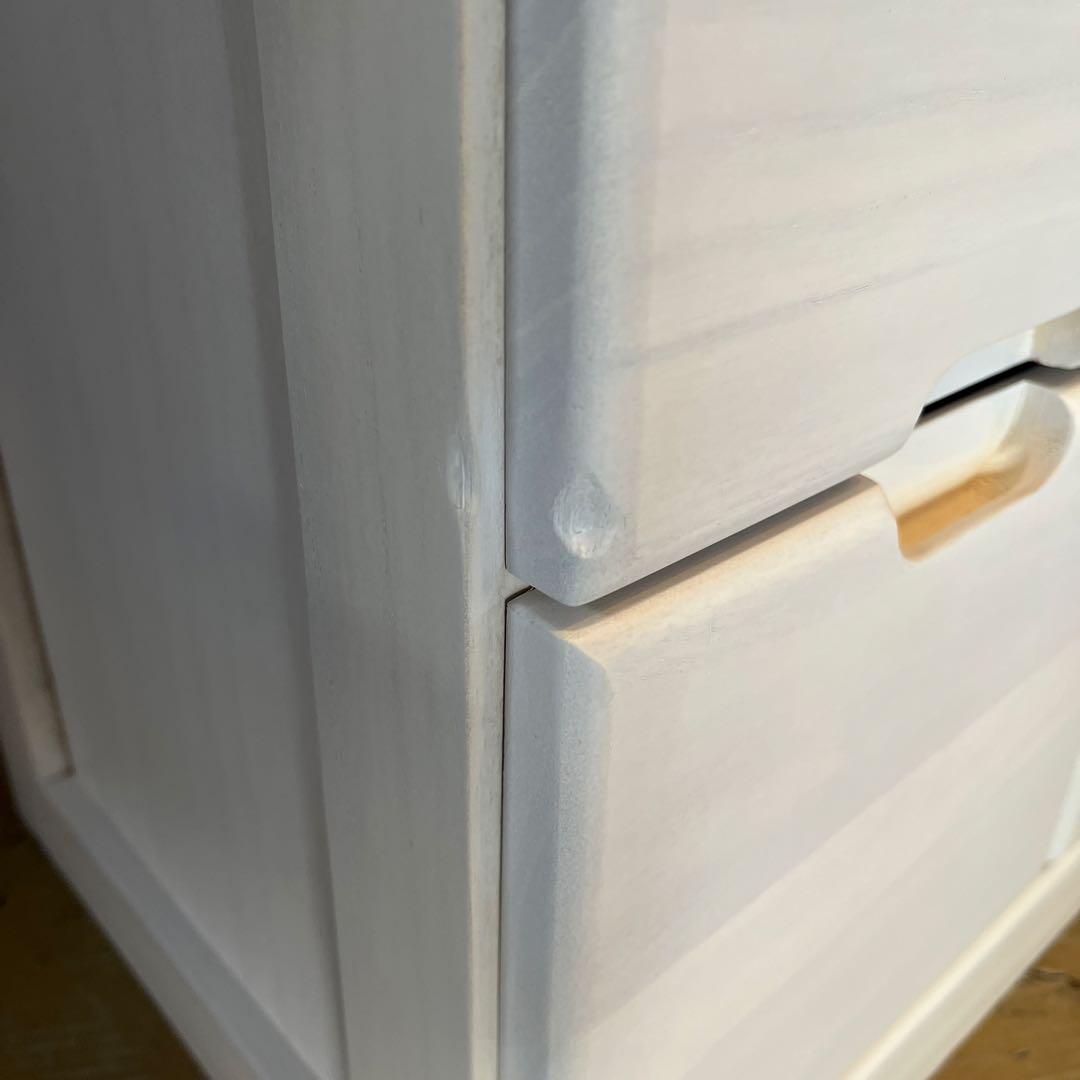 【送料無料・新品】天然木【桐】引出いっぱい★マルチキャビネットチェスト【鍵付】