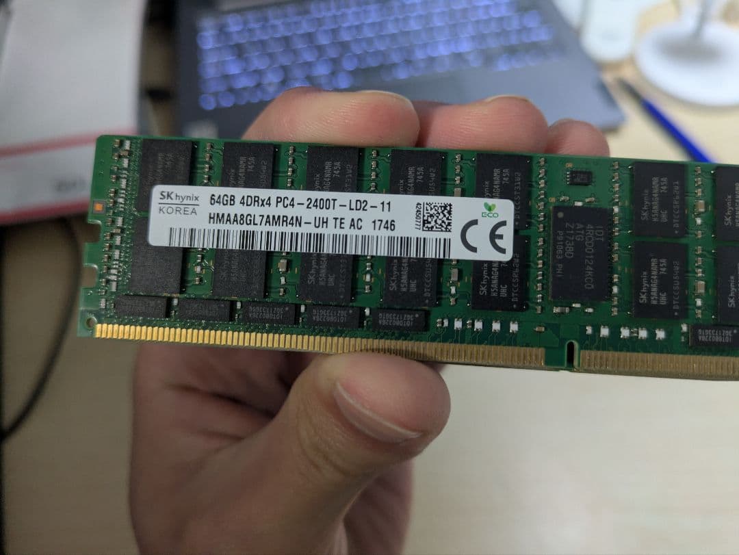 サーバー用LRDIMM　DDR4 64GB×4枚　(256GB)