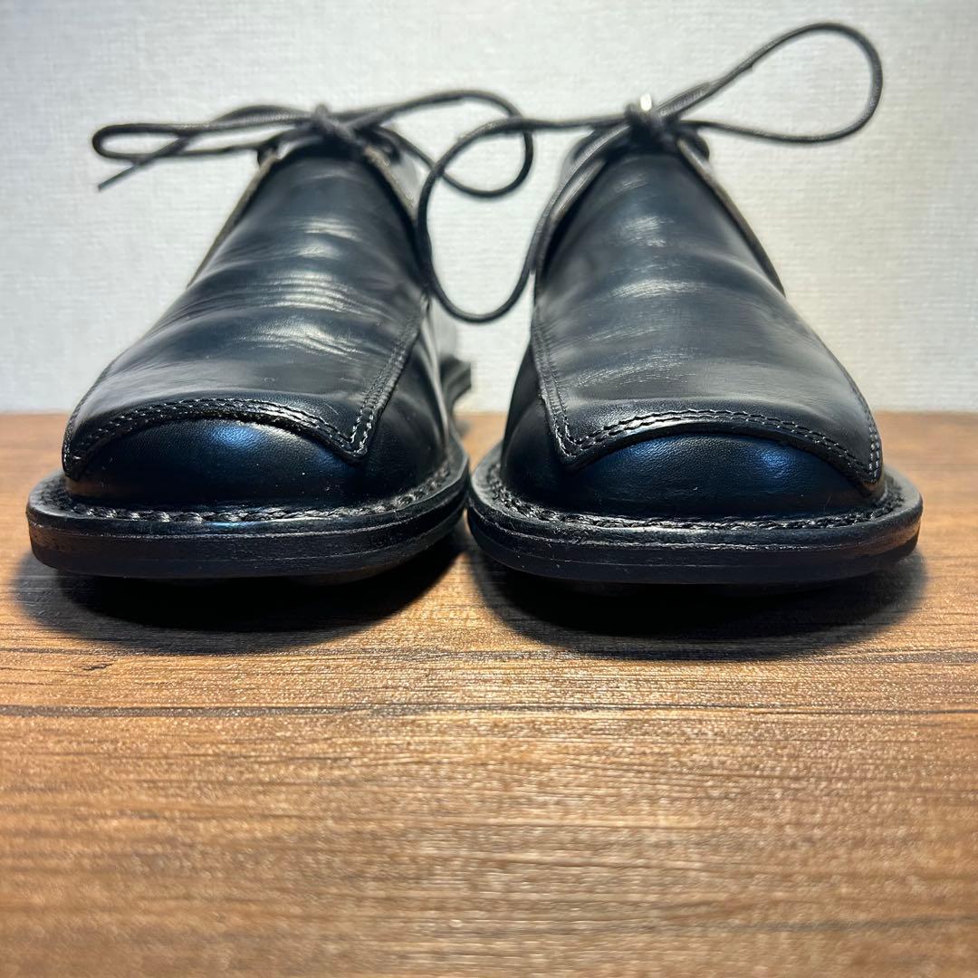 【美品・希少デザイン】trippen 黒 レザーレースアップシューズ 37