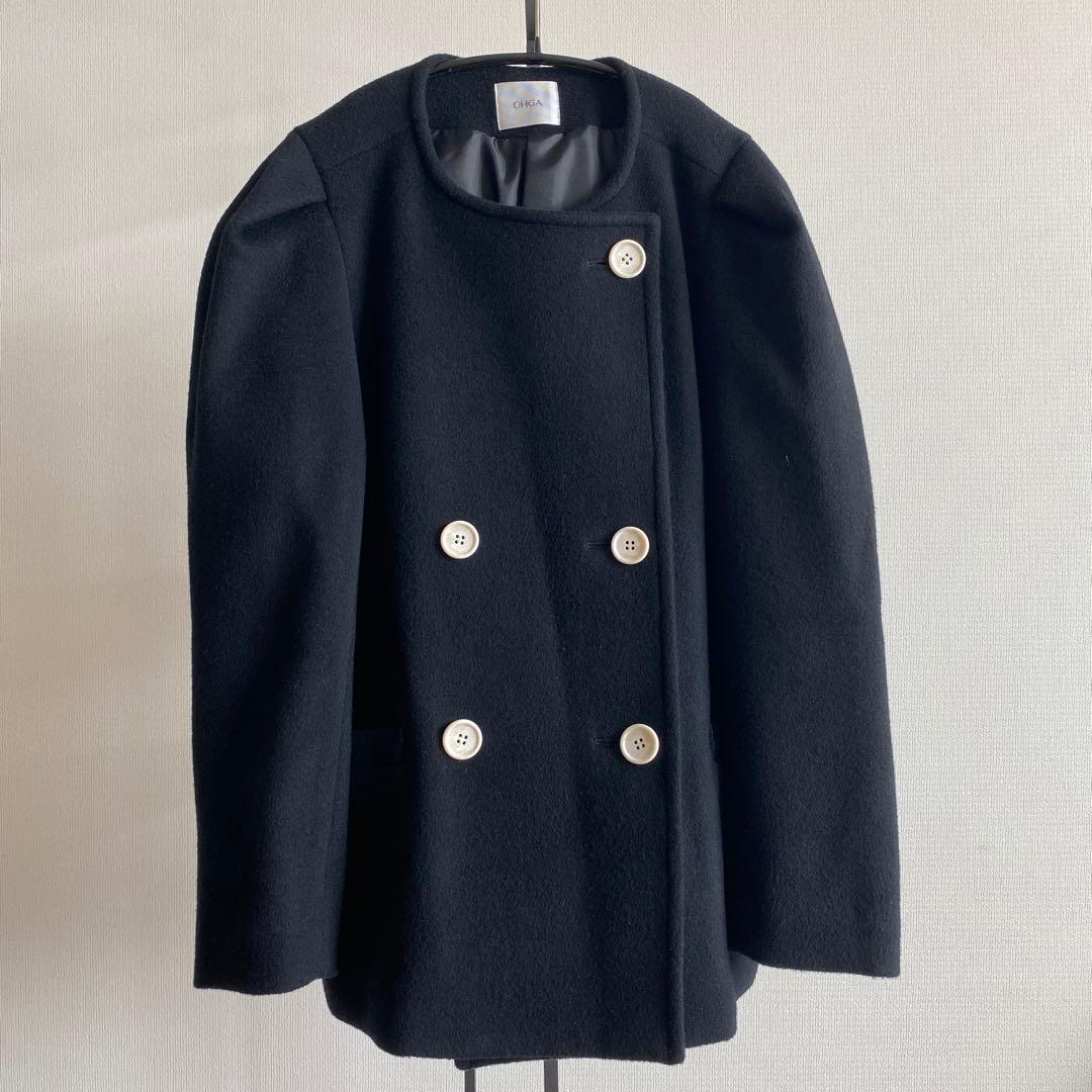 OHGA PUFF COAT ブラック