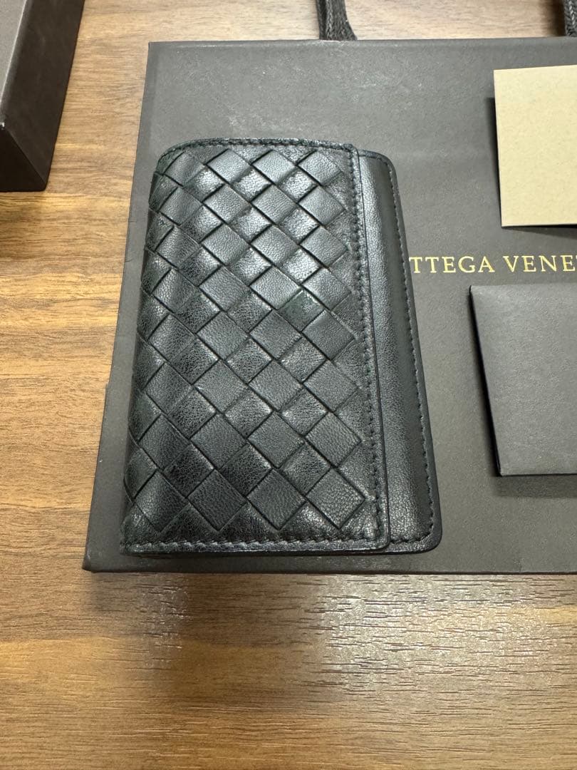 Bottega Veneta ブラックレザー名刺入れ