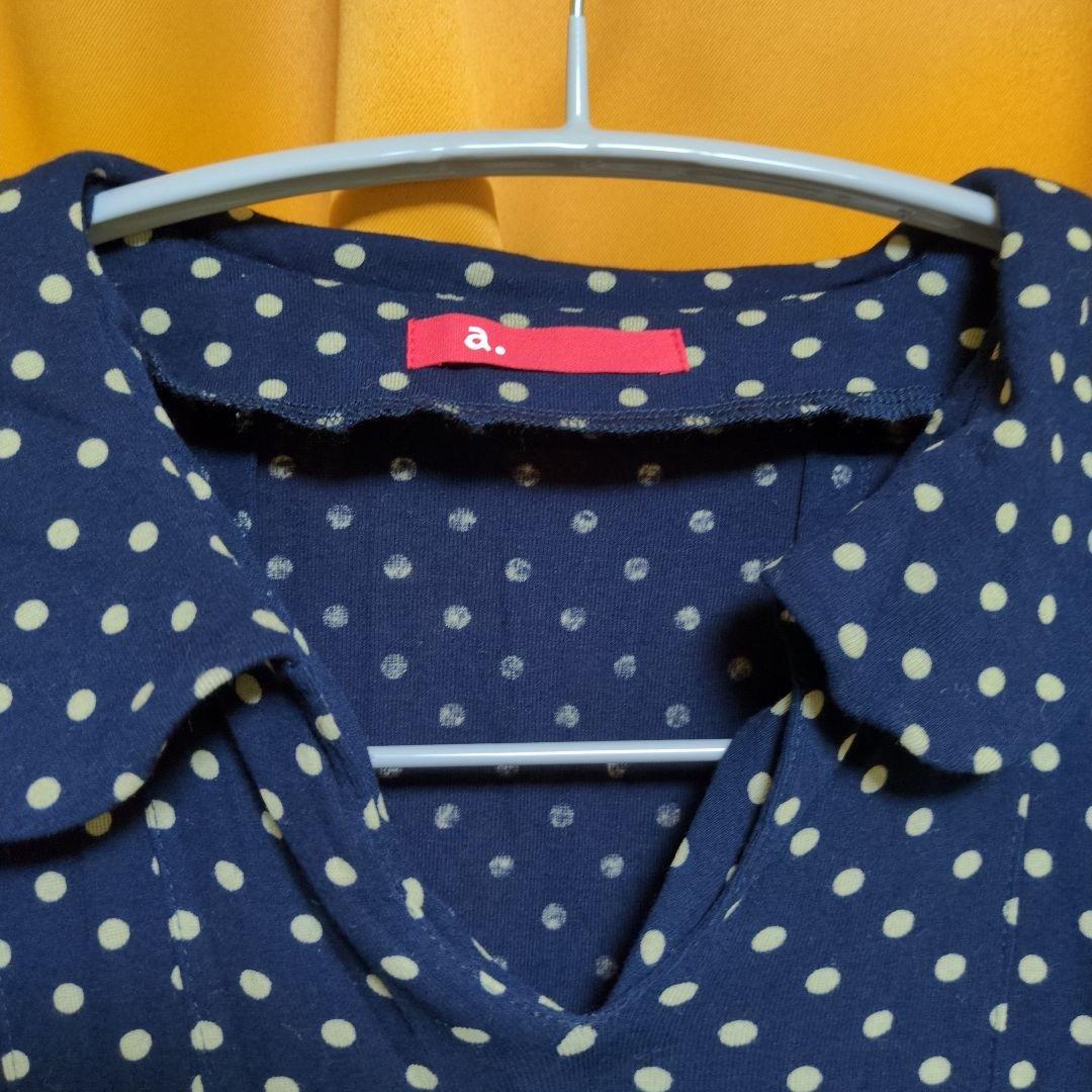 イオグラフィックa.ドット七分袖ワンピース