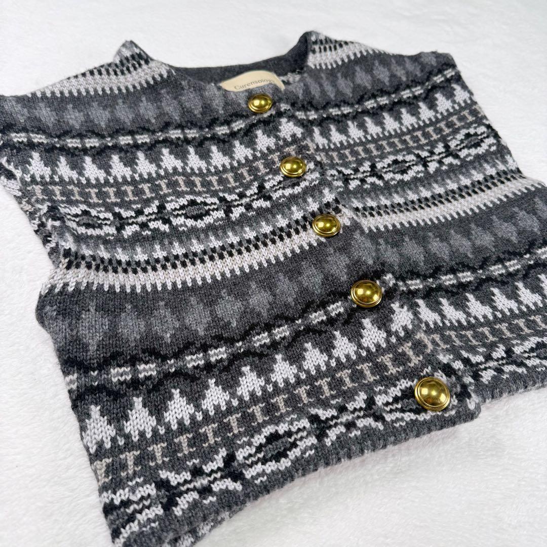 【極美品】Curensology フェアアイルニットミニベスト