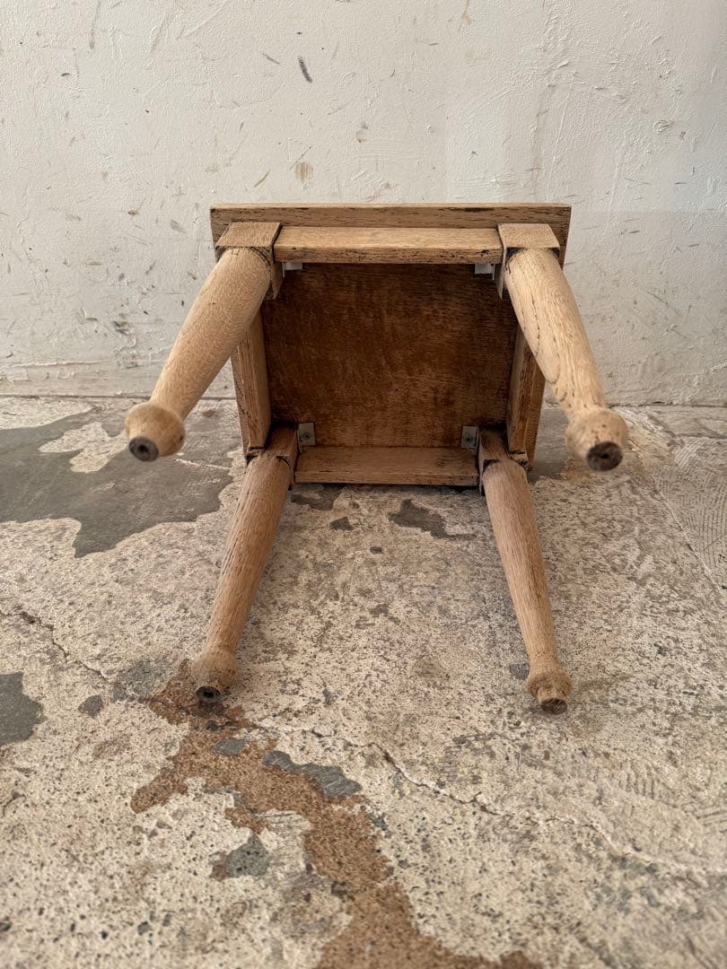 年末・年始SALE サイドテーブル スツール　ディスプレイ台　剥離　no2