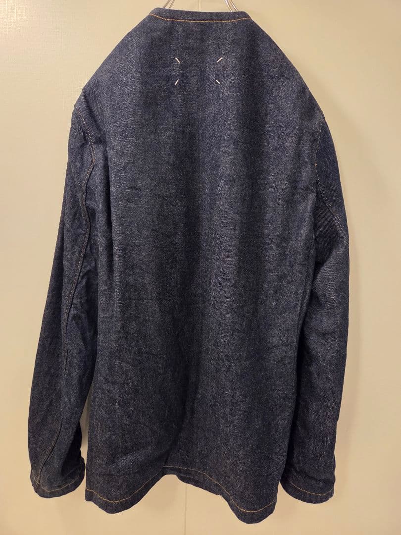 Maison Margiela デニムノーカラージャケット 44 インディゴ