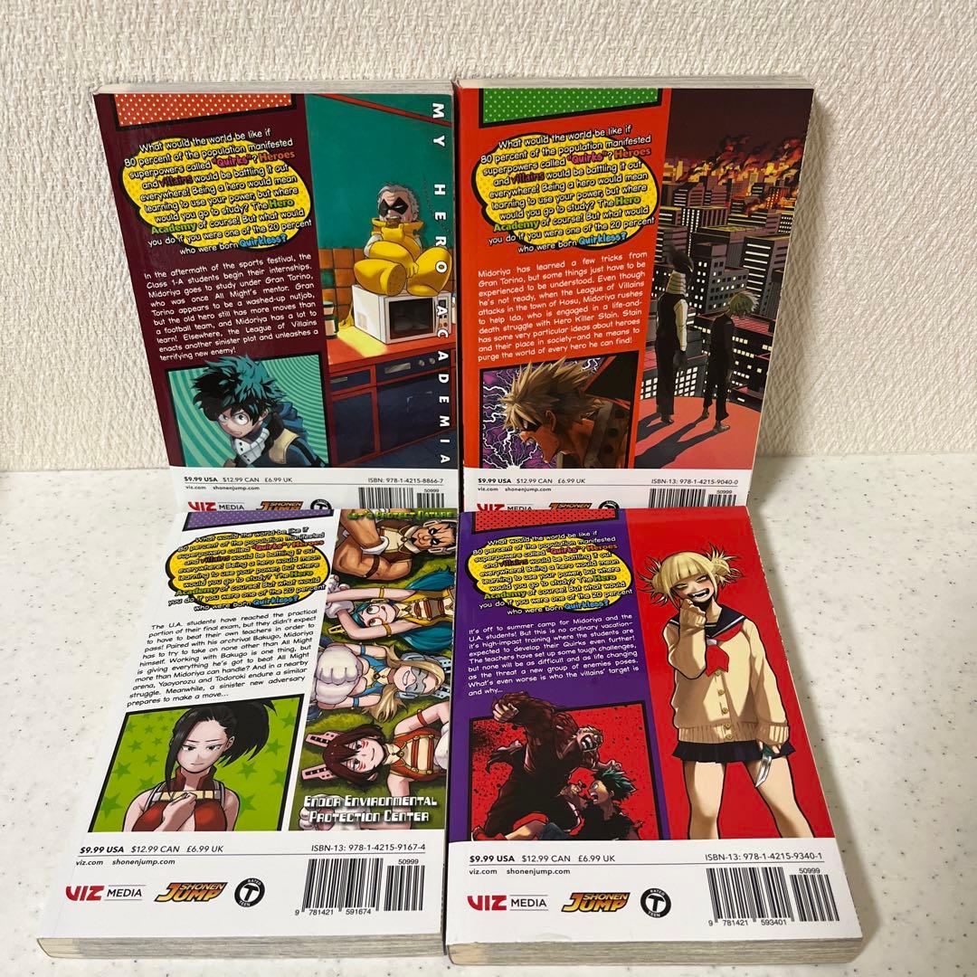 僕のヒーローアカデミア　英語版　1-9巻セット