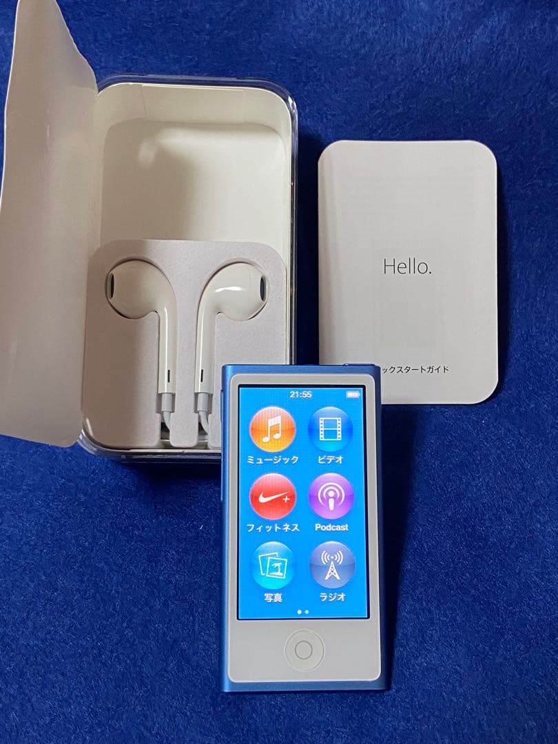 新品バッテリー Apple iPod nano 第7世代ブルー 後期モデル