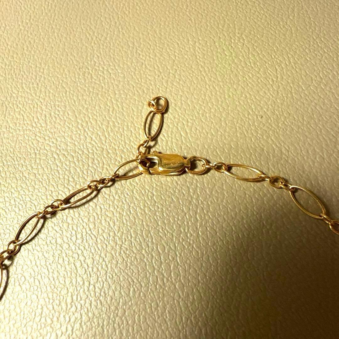 【14K】ハワイアンジュエリー　アンクレット　ハイビスカス【美品】