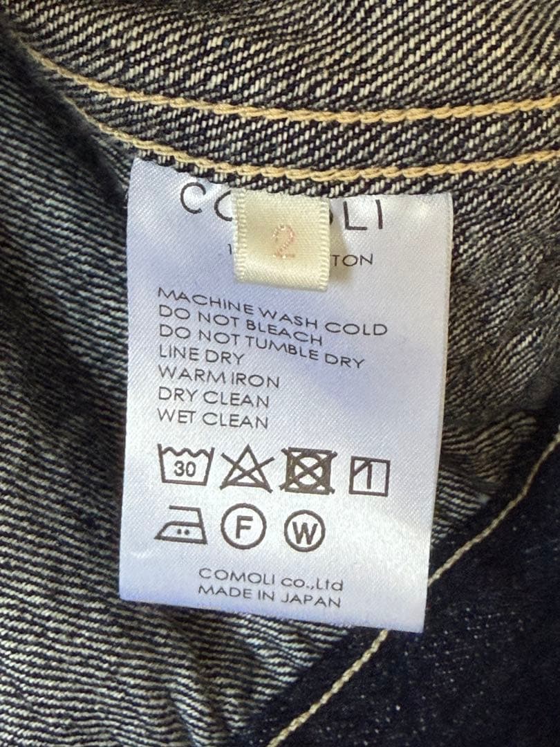 comoli コモリ　デニムジャケット　ネイビー　2