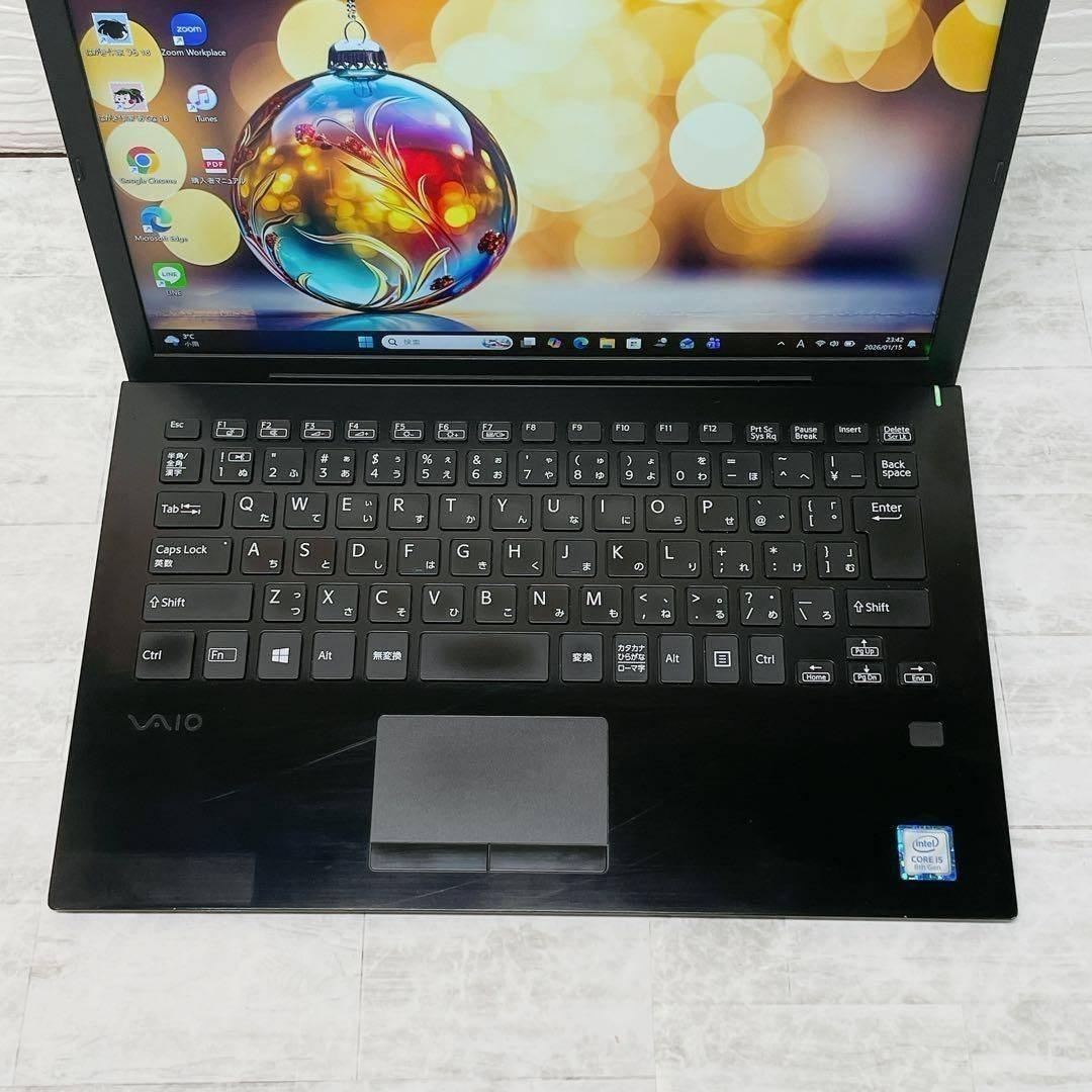 超軽量✨高性能8世代 ノートパソコン SSD VAIO カメラ A4 持ち運び