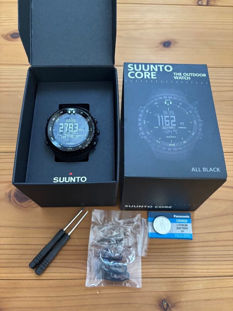 SUUNTO CORE スントコアオールブラック 美品 箱 付属品付き