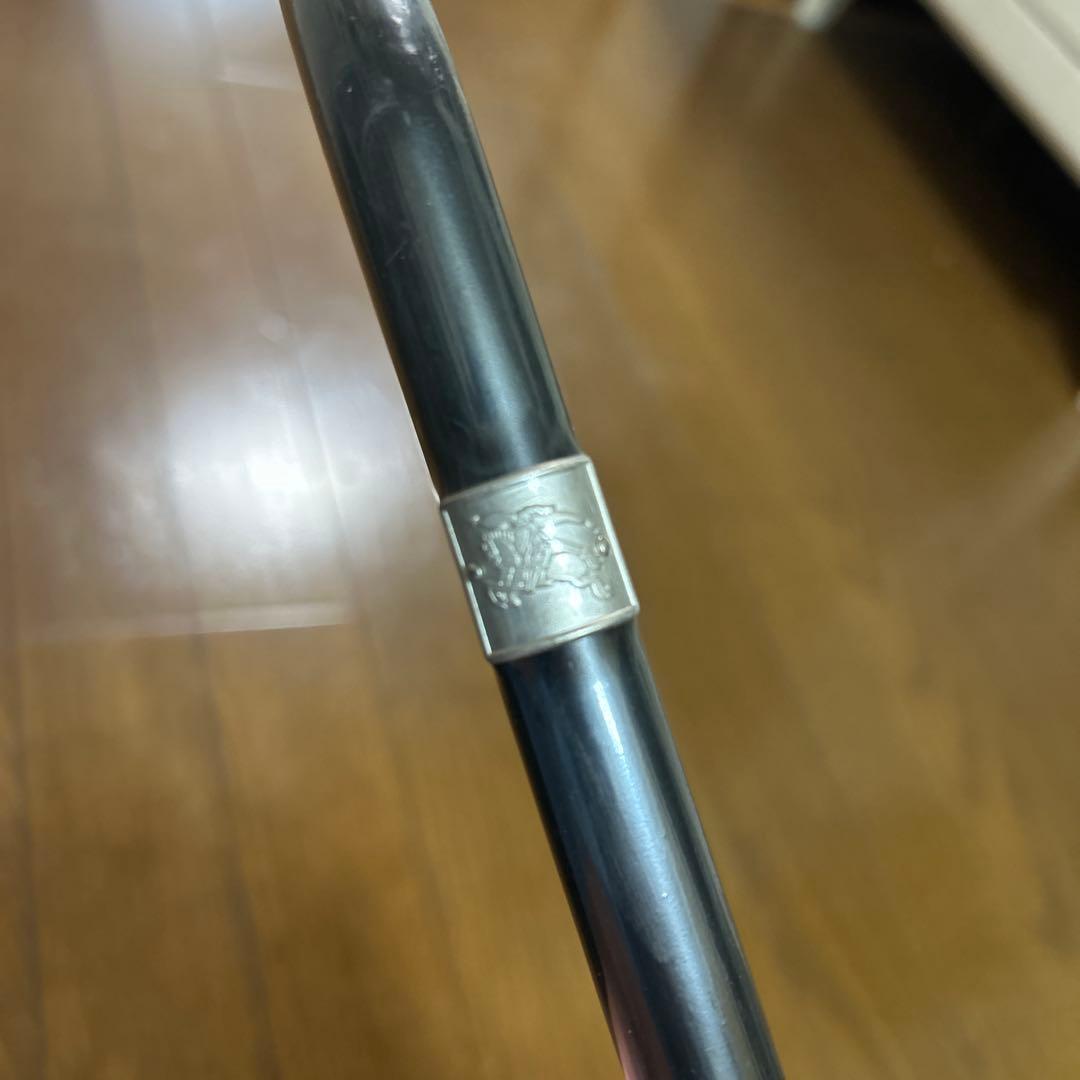 ●BURBERRYバーバリー　ブラック　フリル　ノバチェック長傘　未使用●