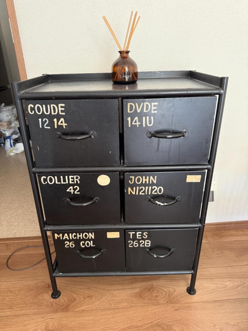 【北欧スタイル】ブランドienowa 2列3段スチールチェスト57cm幅