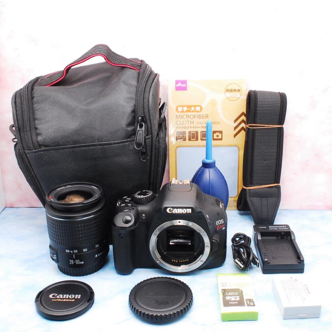 キャノン Kiss X4◎一眼レフカメラ◎バッグ付◎簡単操作◎初心者向け