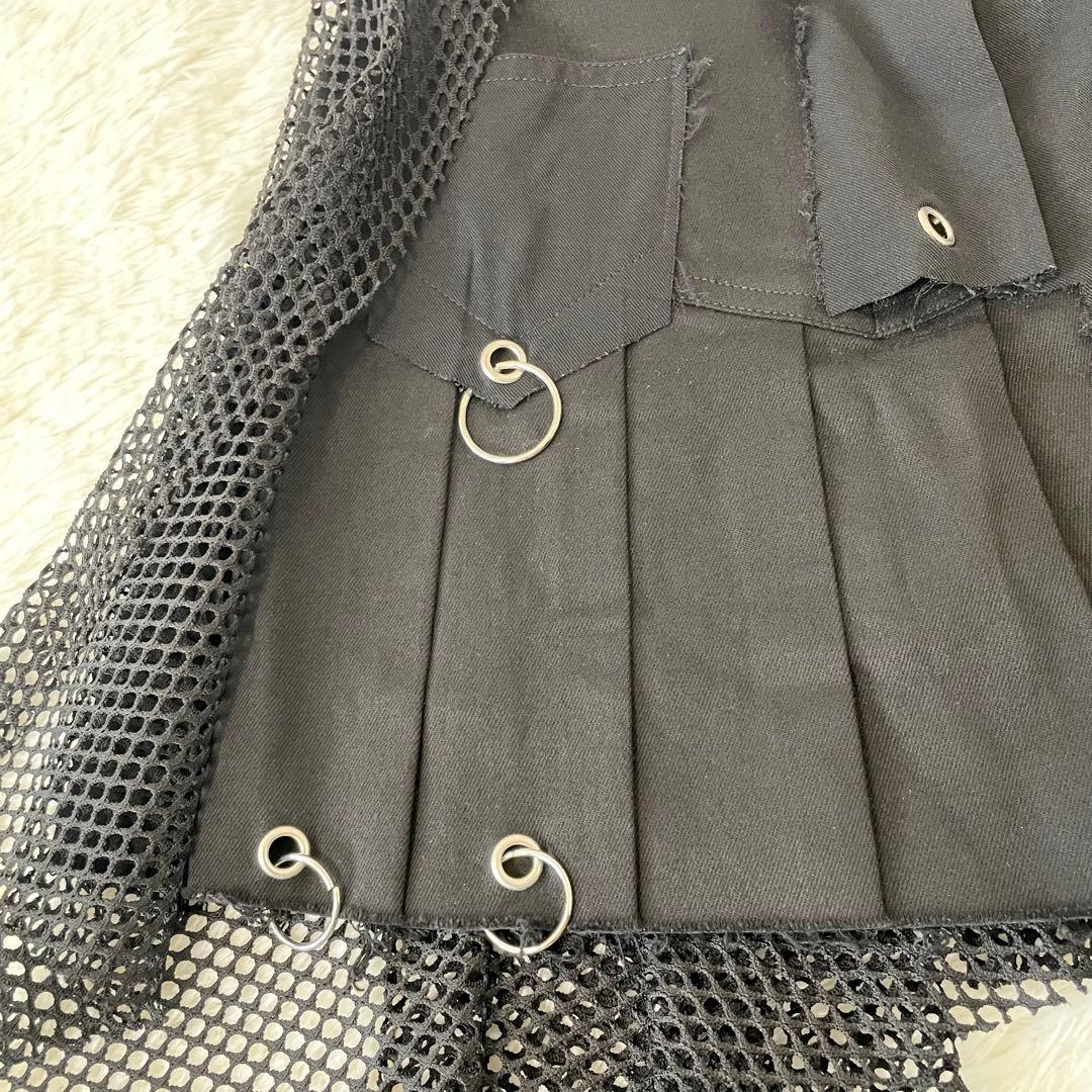 完売品✨️REFLEM レフレム ランダムレイヤードスカート 黒 アシメ 異素材