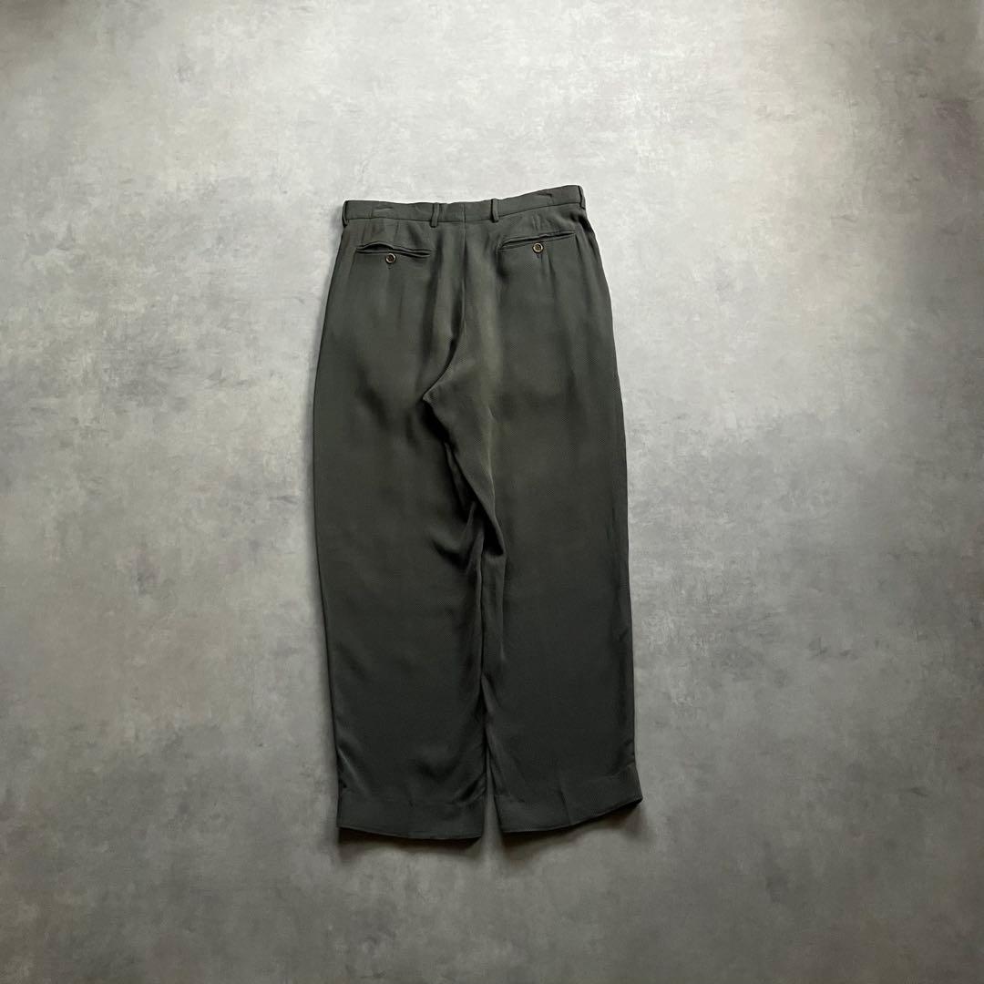 パンツ 80s giorgio armani wide slacks pants y2k