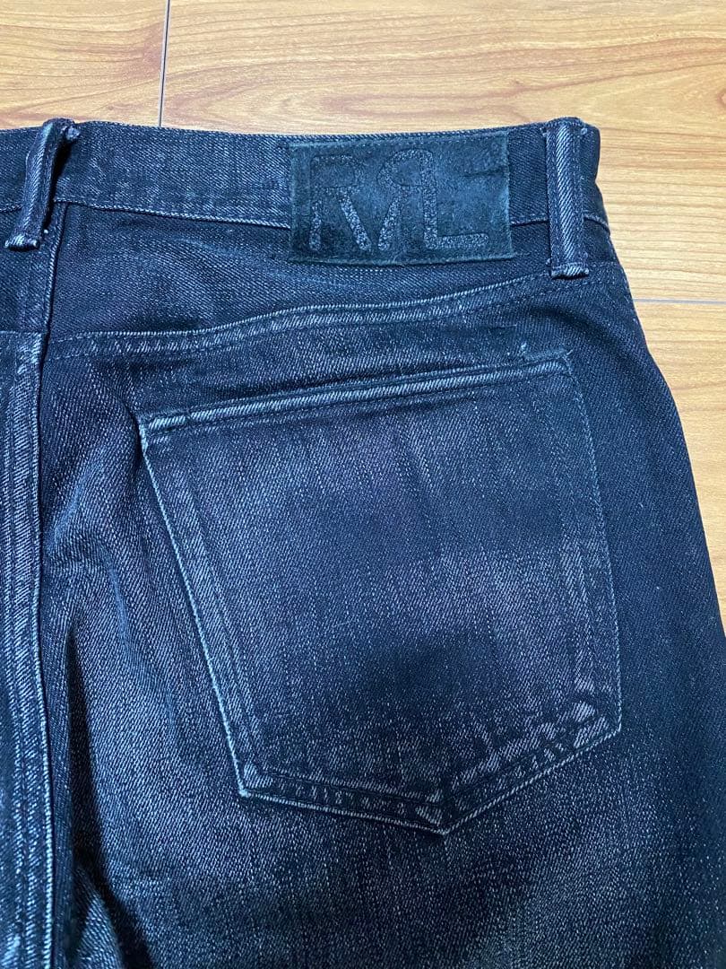 RRL ブラックスリムナロージーンズ