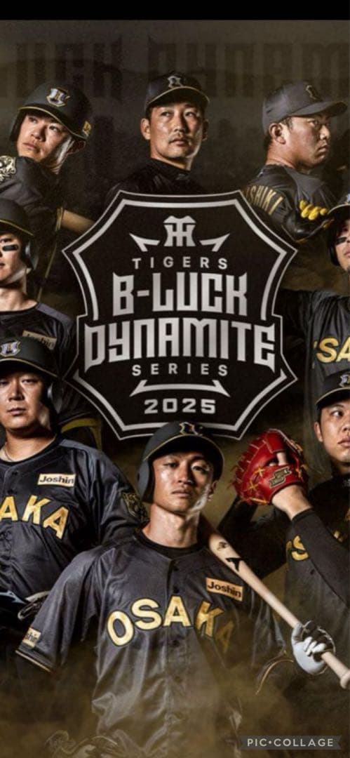 阪神タイガース ブラックダイナマイトシリーズ 限定ユニフォーム フェイスシール付