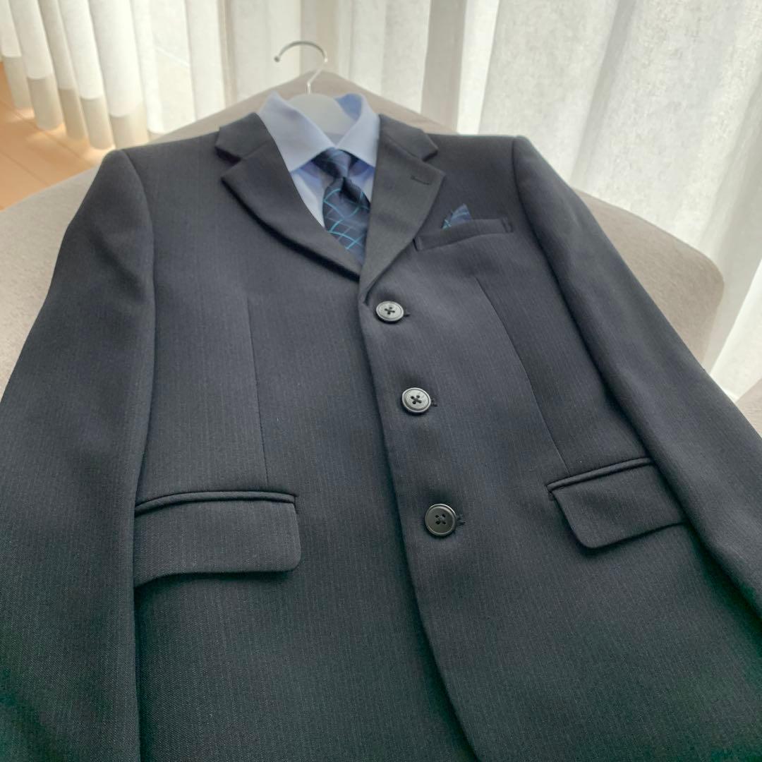 希少＊美品＊フォーマルスーツ5点セット＊165卒業式ネイビー＊お受験