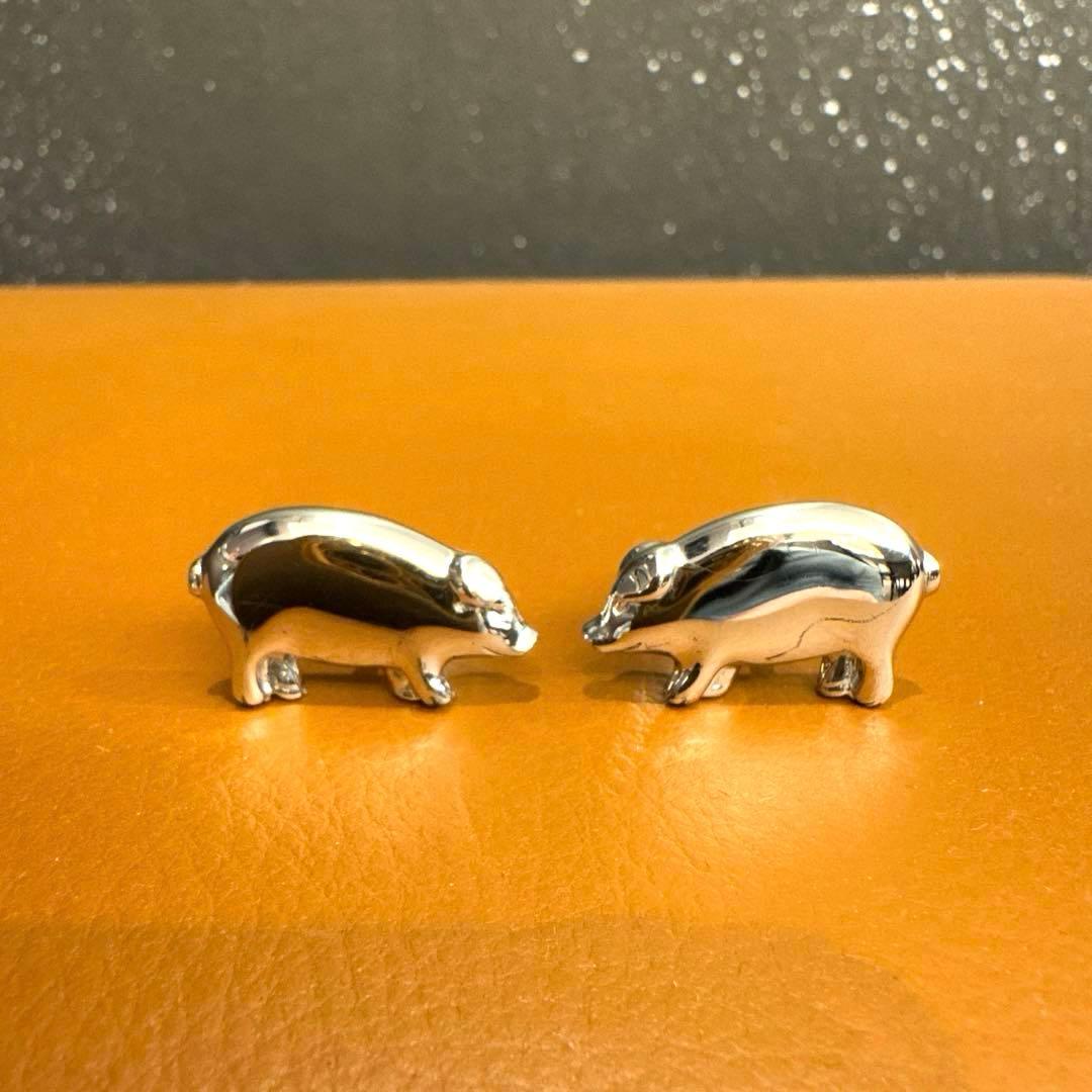 dunhill ダンヒル カフリンクス カフス ブタ ピッグ