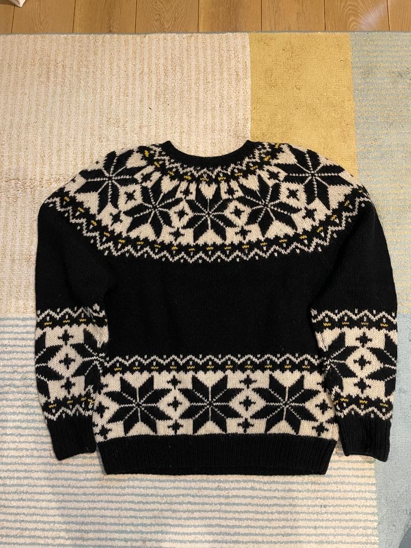 90S GOOD ENOUGH 雪柄 ニット ノルディック柄