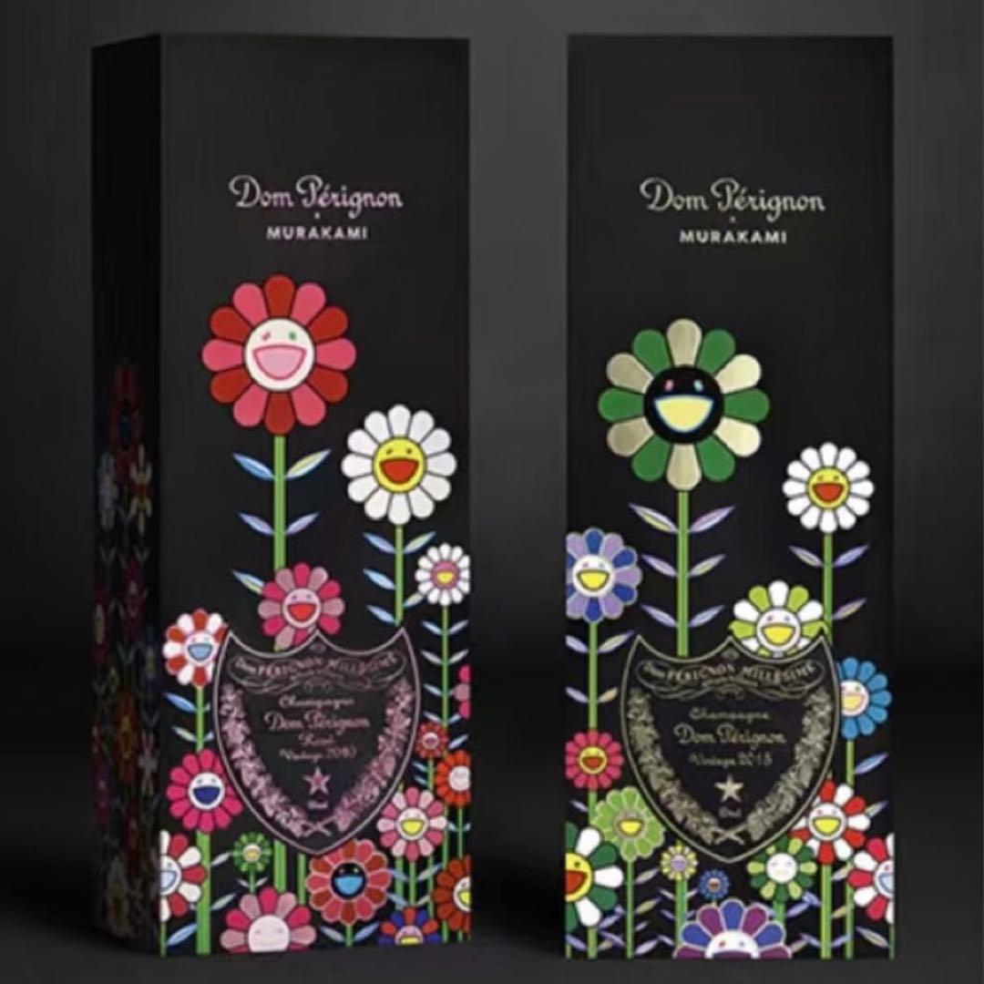 村上隆 ドンペリニヨン 限定品 2015年 ロゼ 2010年 箱付 2本 セット