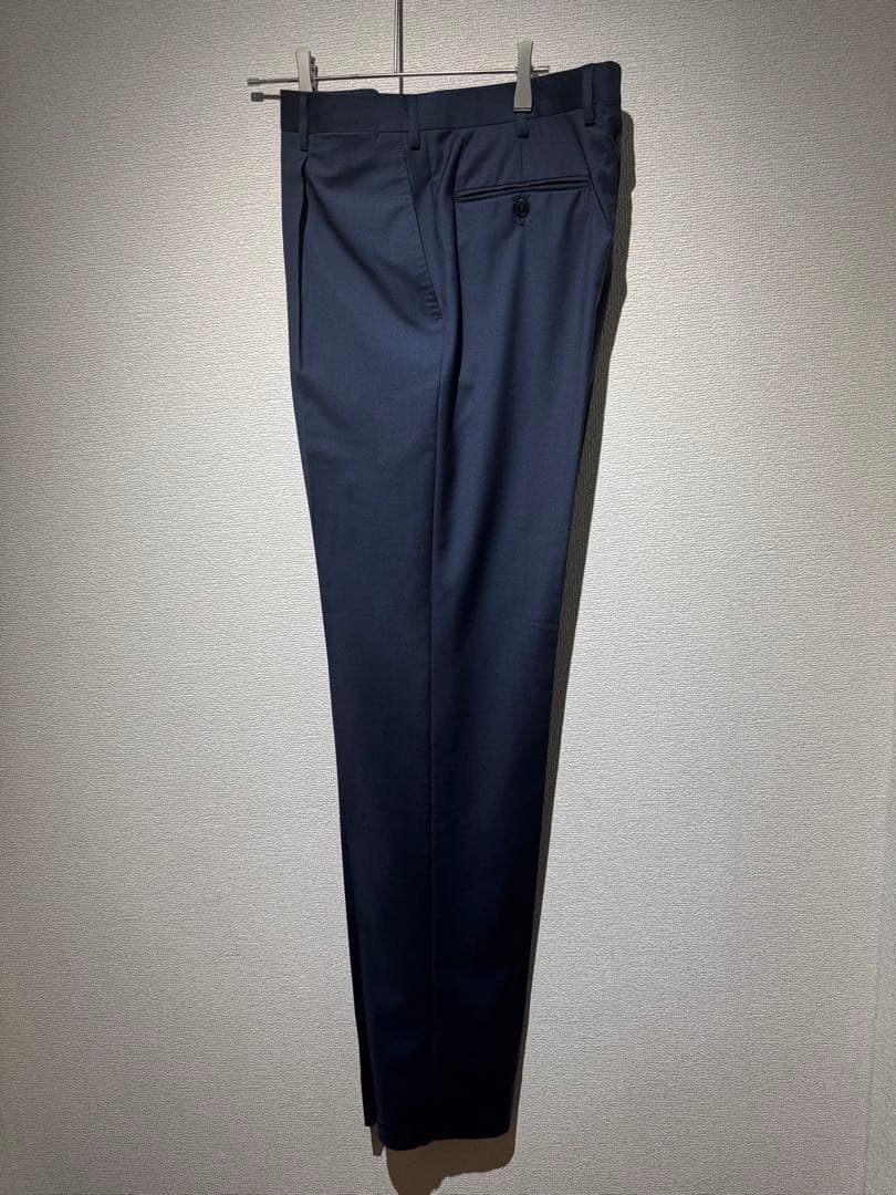 1*3様 BRIONI ブルー ネイビー スラックス サマーウール 48