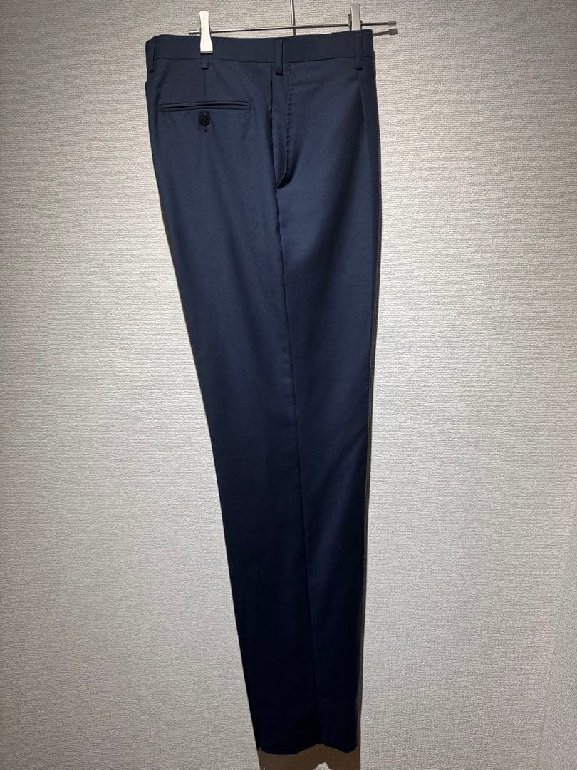 1*3様 BRIONI ブルー ネイビー スラックス サマーウール 48