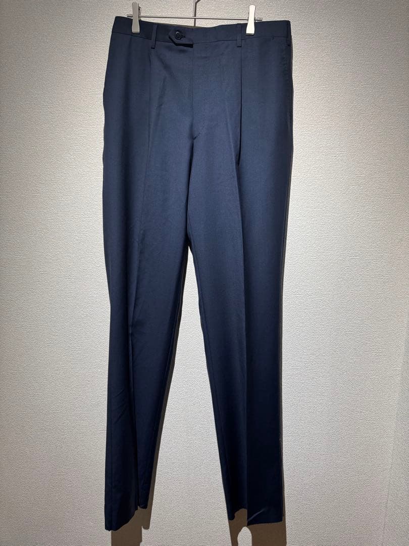 1*3様 BRIONI ブルー ネイビー スラックス サマーウール 48