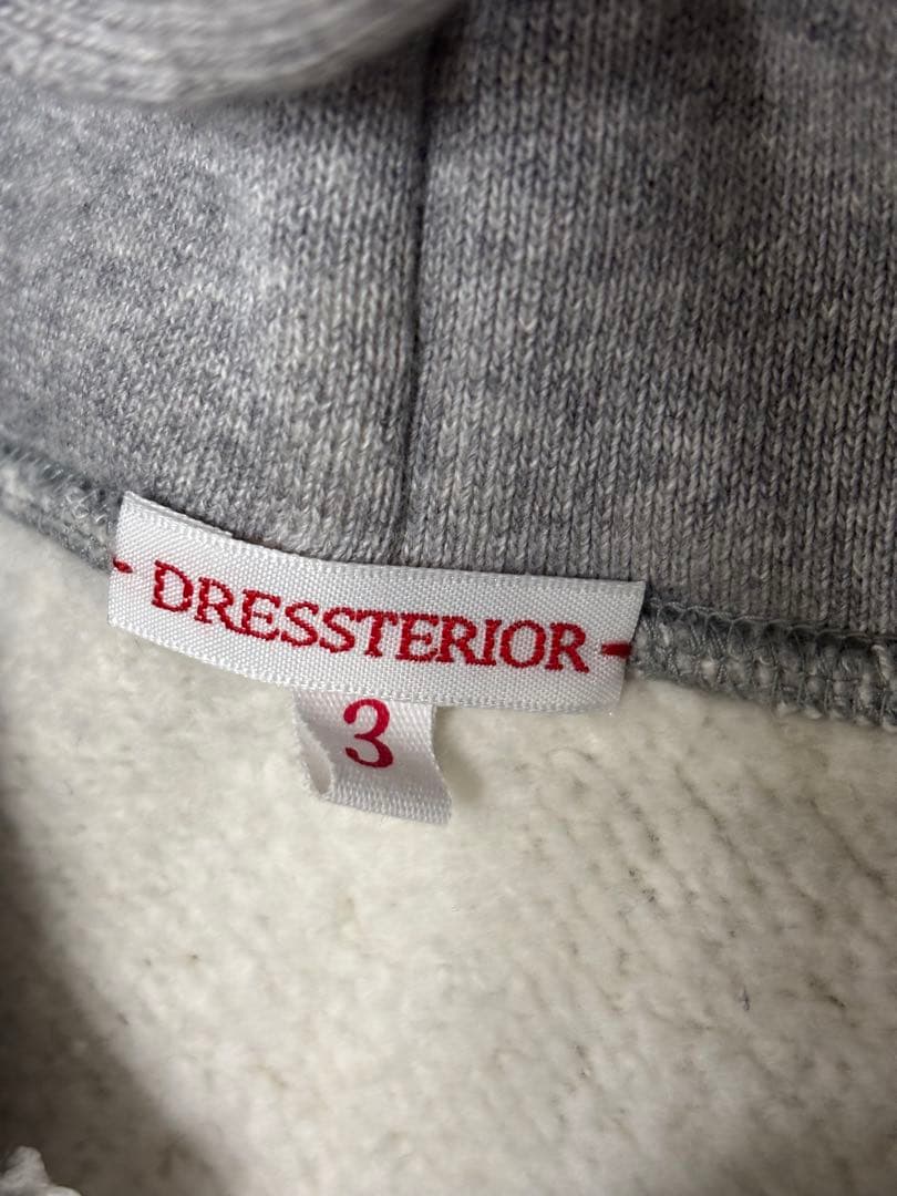 DRESSTERIOR グレー パーカー サイズ03 ドレステリア