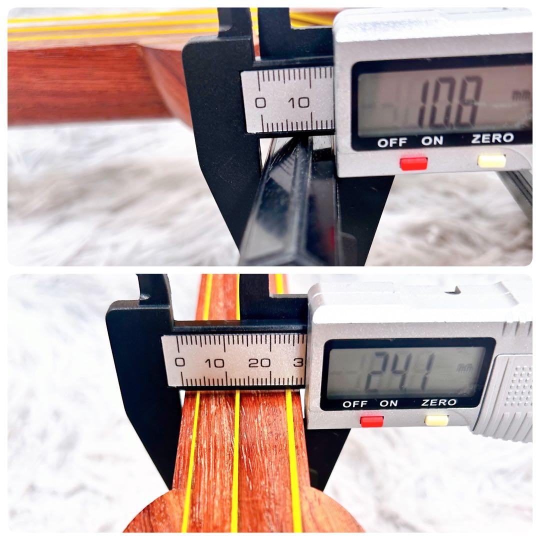 【希少】民謡三味線　細棹　花梨　正寸　3分割 丸打胴　皮やぶれなし　本皮