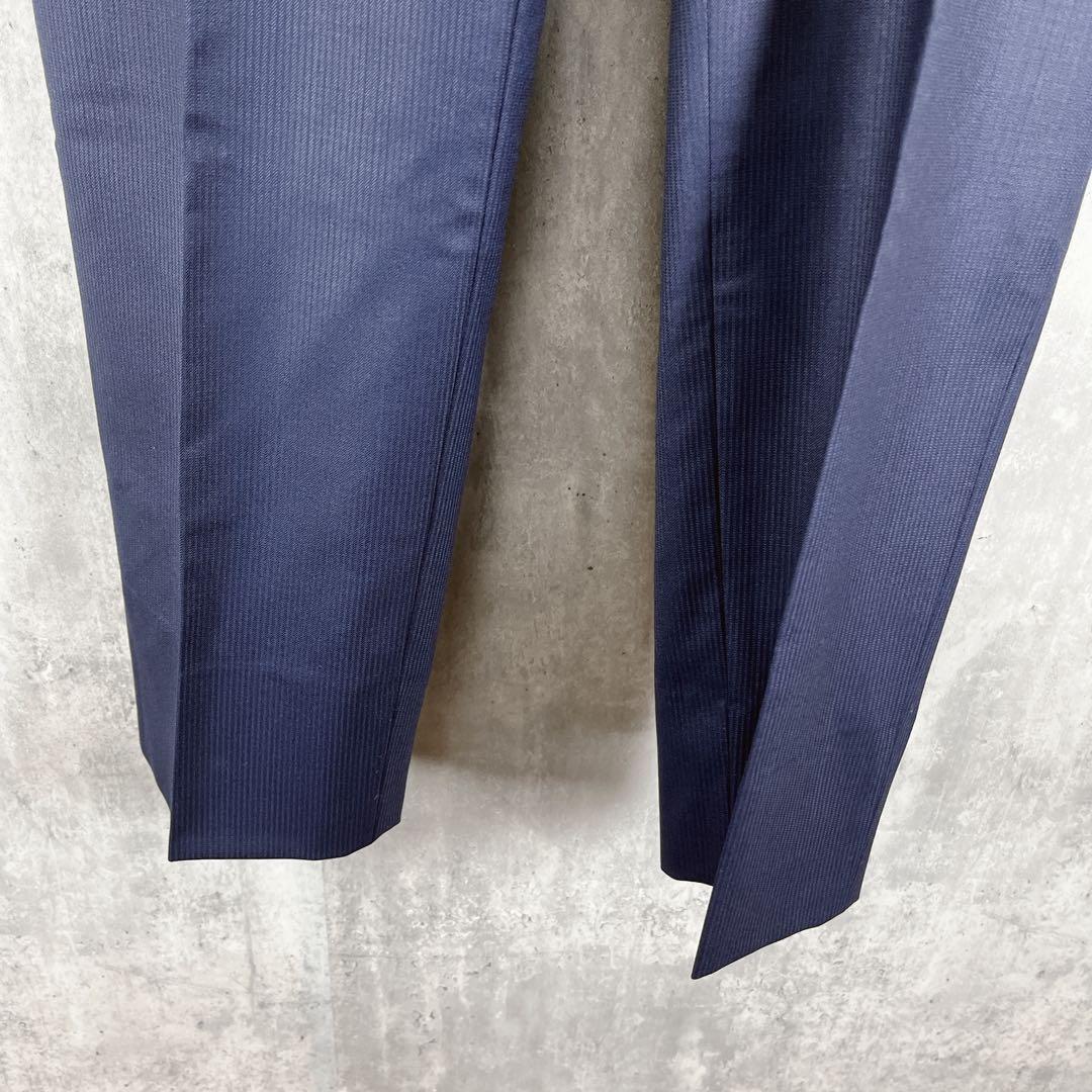 【新品タグ付き】パーソンズフォーメン 3ピース スーツ ネイビーストレッチ