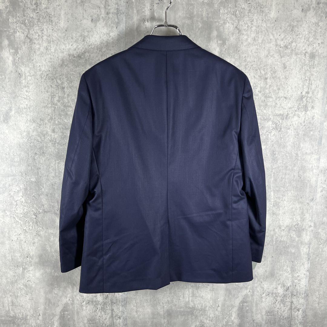 【新品タグ付き】パーソンズフォーメン 3ピース スーツ ネイビーストレッチ