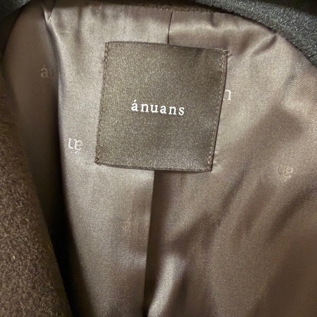 【美品】anuans アニュアンス ウールトレンチコート BROWN