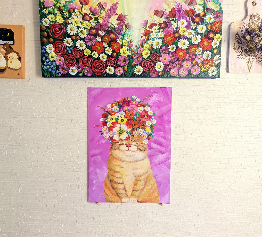 『お花が咲いちゃった猫さん』