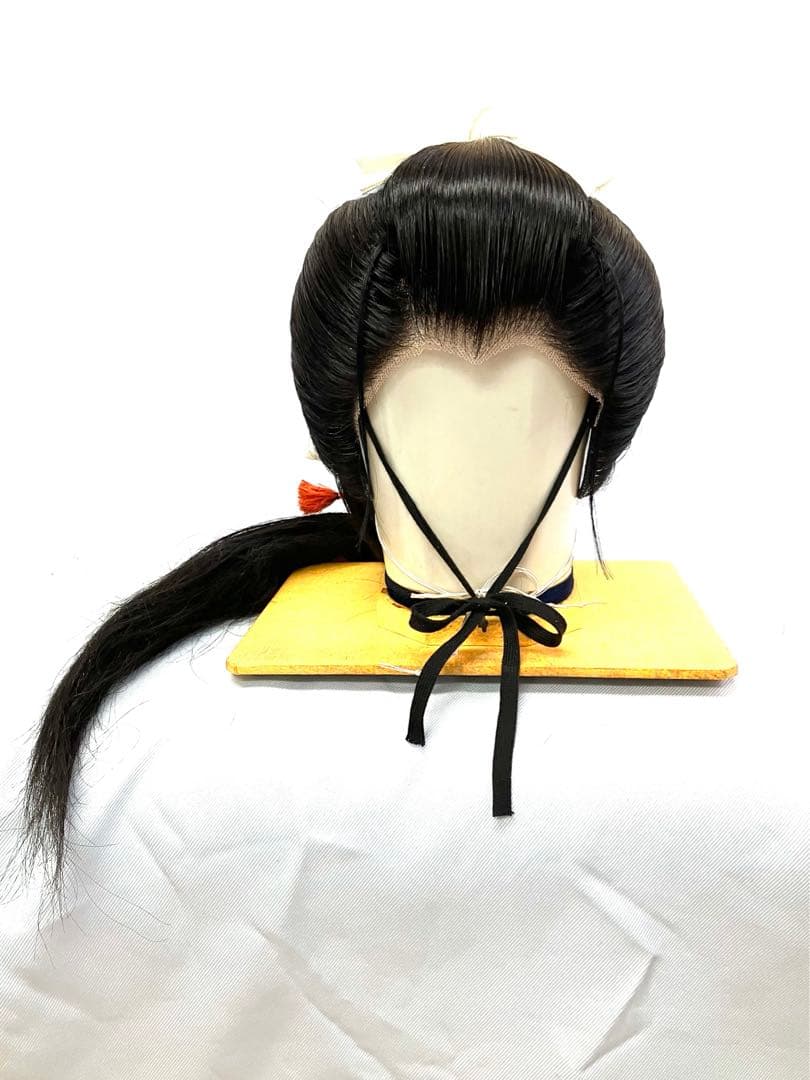 今西、Ｍサイズ、洗い髪、良品中古舞踊かつら、日本髪かつら、大衆演劇かつらケース付