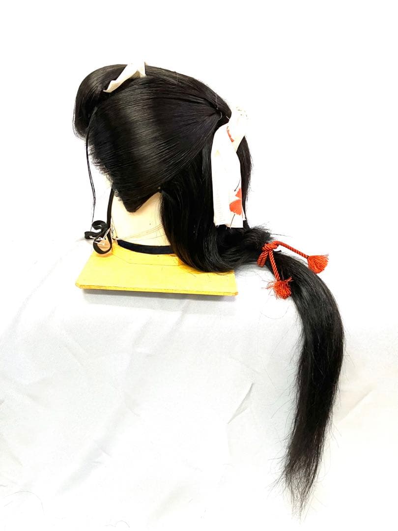 今西、Ｍサイズ、洗い髪、良品中古舞踊かつら、日本髪かつら、大衆演劇かつらケース付