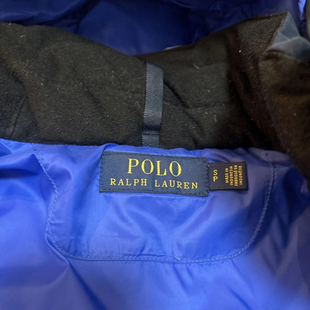 【美品】polo ralph laurenラルフローレン　ダウン　紺×青