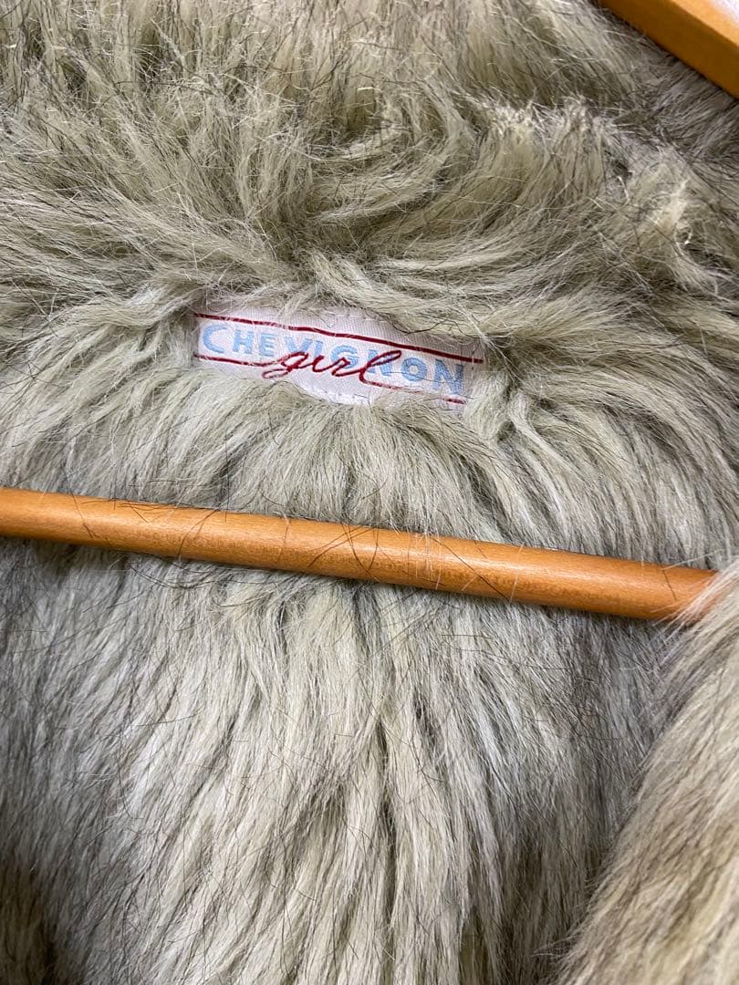 フランス　Vintage CHEVIGNON ファー付きジャケット