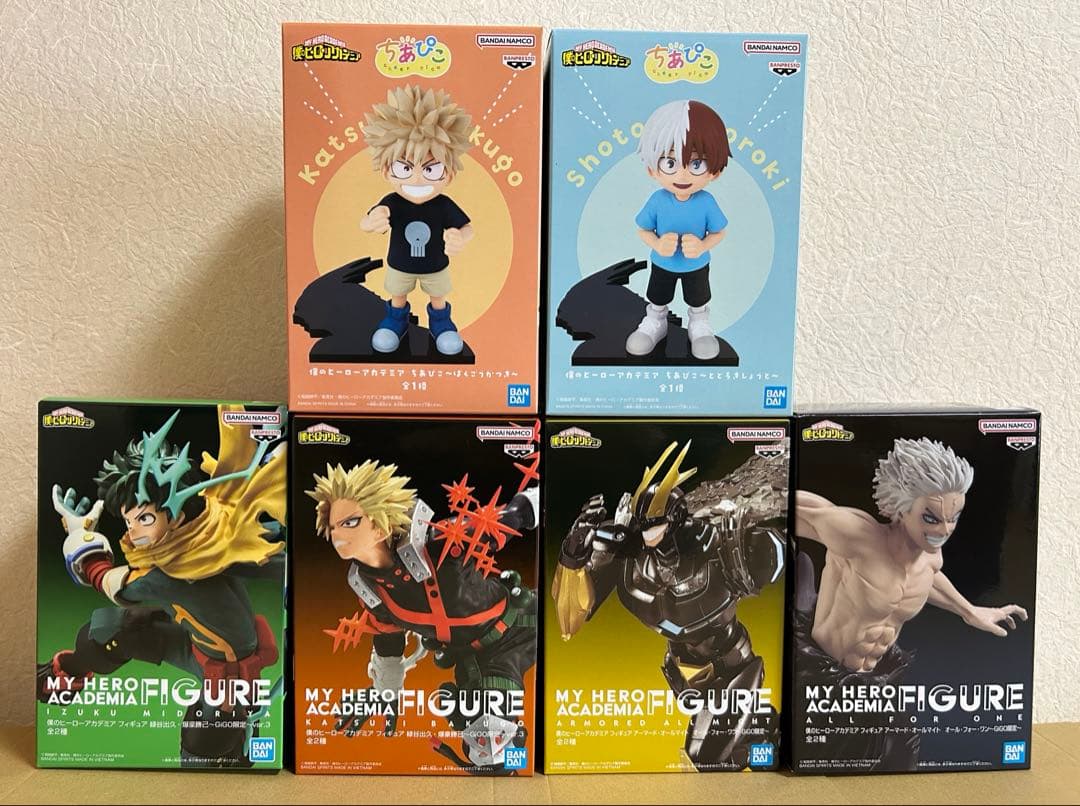 僕のヒーローアカデミア　プライズフィギュア　6点セット