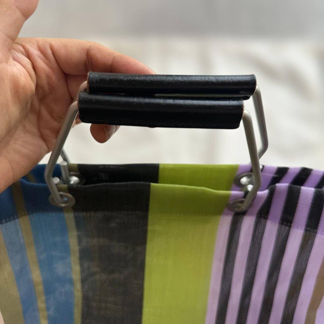 MARNI マルチカラー ストライプ トートバッグ