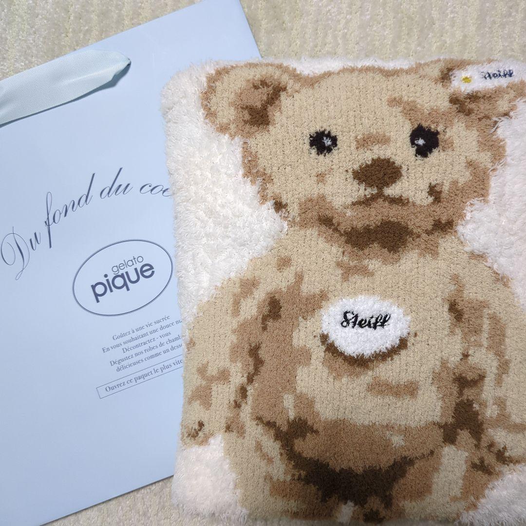 シュタイフ　ジェラートピケ　コラボ　ジェラピケ　ブランケット　限定　ベア　クマ