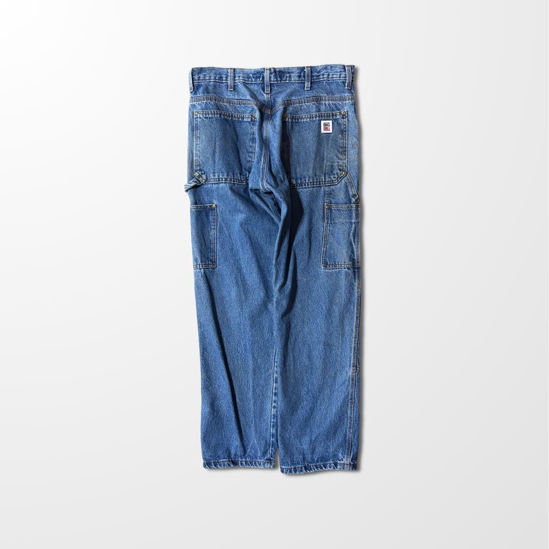 ダブルニー　W33　L32　デニム　ペインター　カーペンター　インディゴ　古着