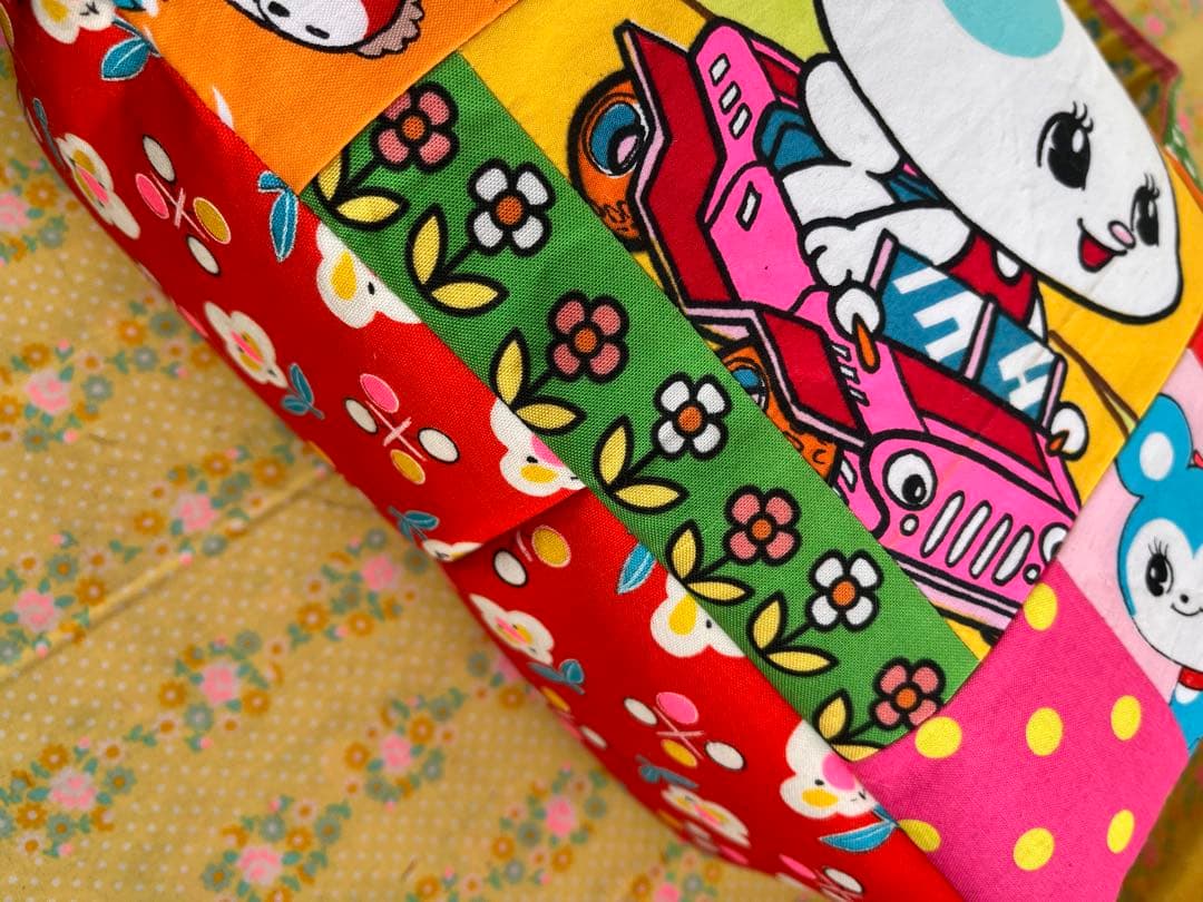 昭和レトロ ボストンバッグ カラフル