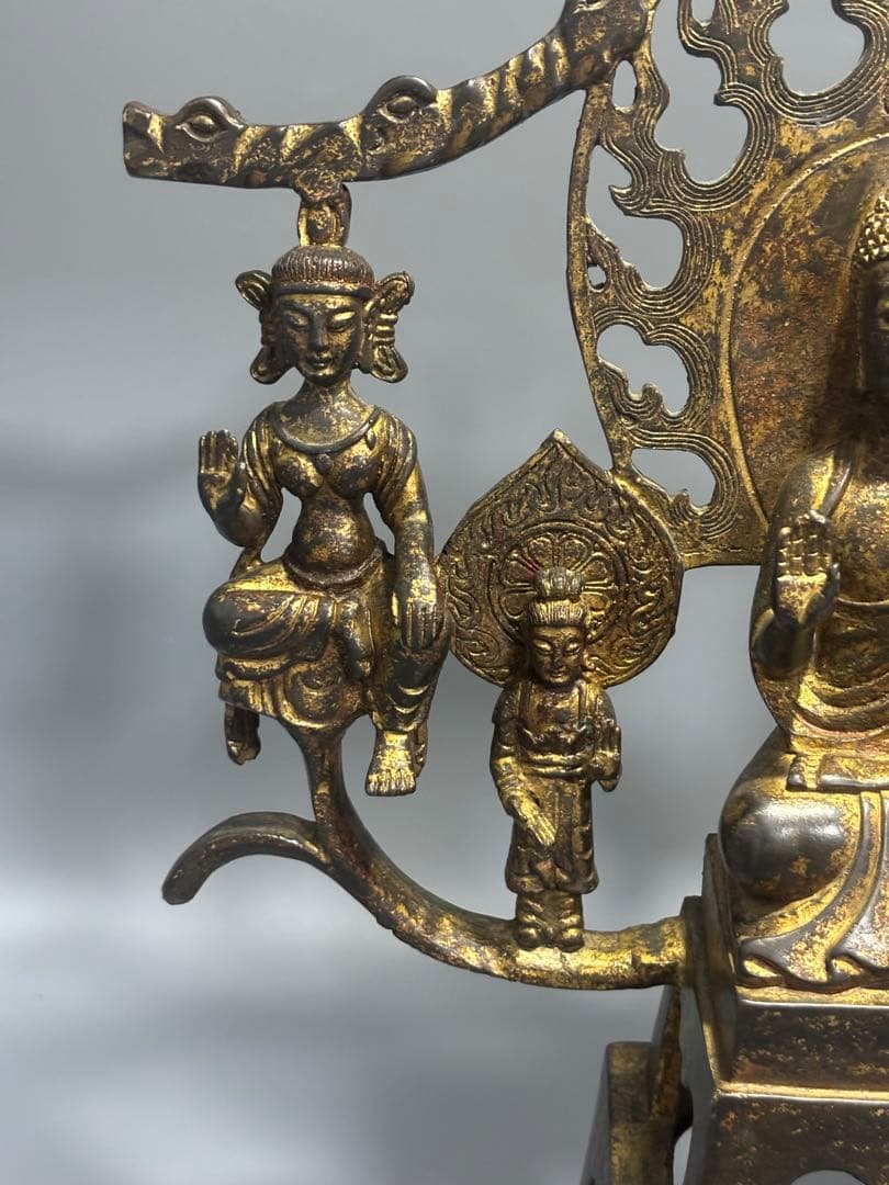 ポ*ン様 仏教古美術 純銅 文化遺産 文化財仏像伝承　 仏像 伝統的デザイン